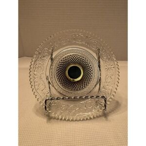 Vintage KIG Malaysia Fleur De Lis Pattern Footed Candy Dish,‎ 5.75"